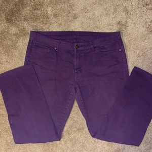 Purple jeans
